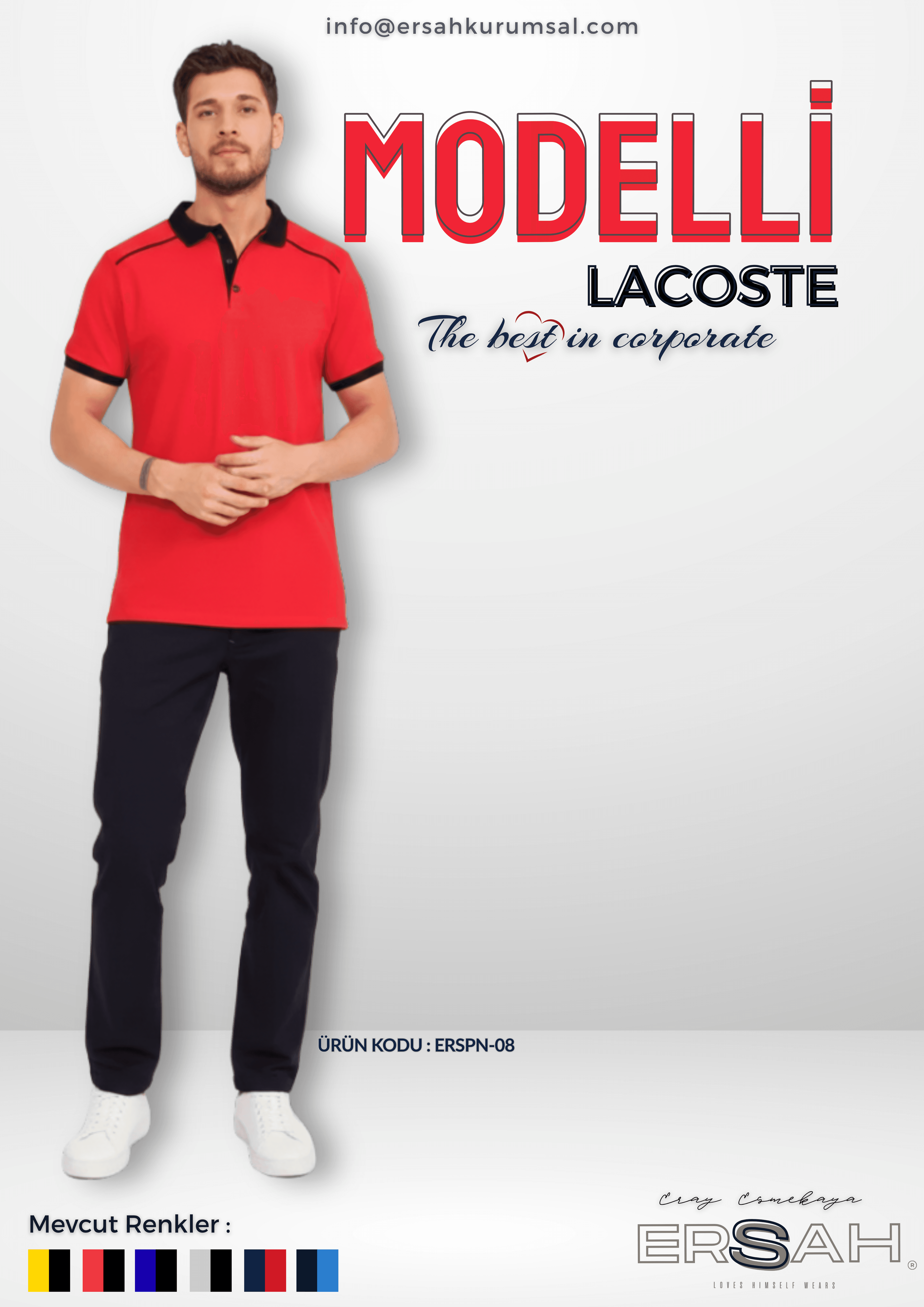 Modelli Polo Yaka T-Shirt